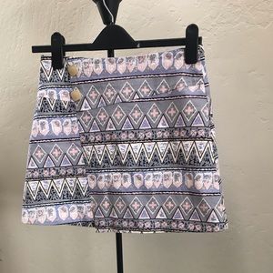 ALLSELF pattern skirt | Light grey/pinkish grey